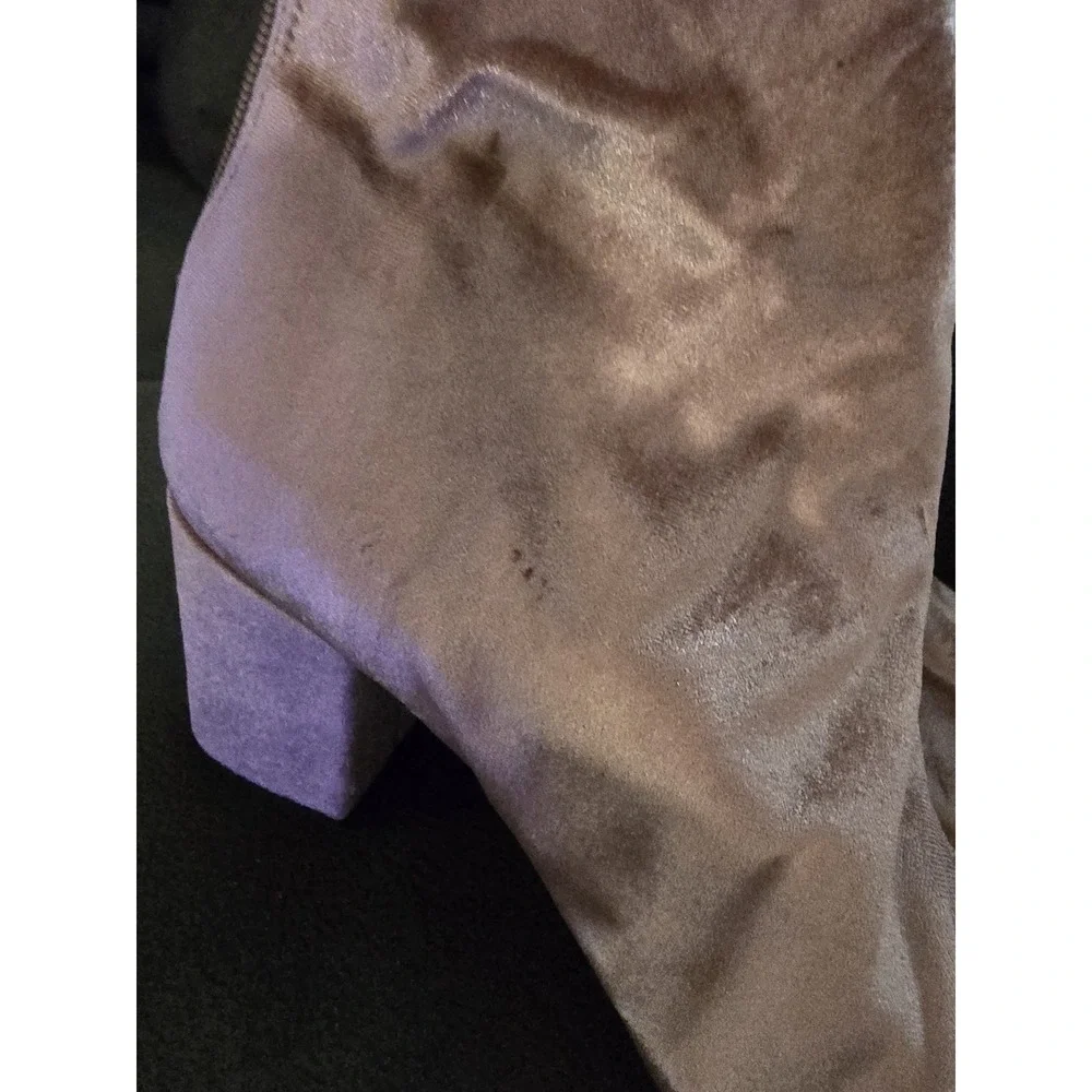 Free People Women Boots Velvet CECILE‎ Ankle Boot Rose Pink EU41